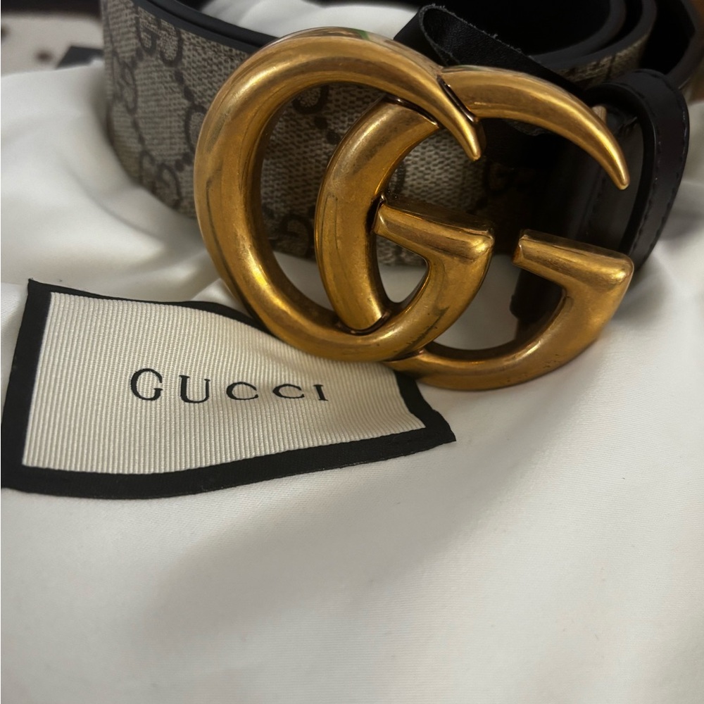 Gucci Black and Gold Belt - Picture 6 of 6